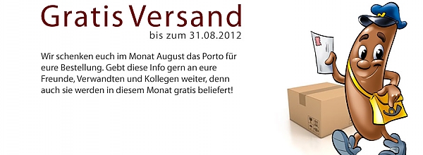 Gratis Versand im August