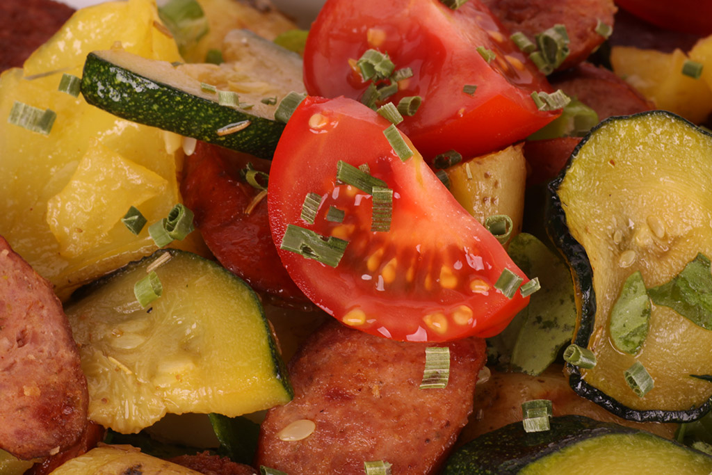 Kartoffelsalat mit Wurst