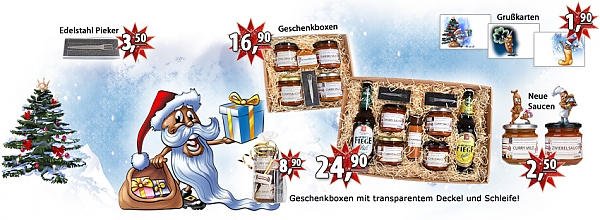 Weihnachtspakete vom Bratwursthaus