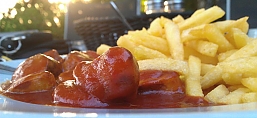 Selbgemachte Currywurst